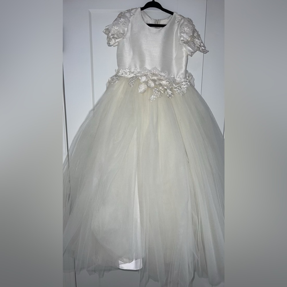 Girls communion gown custom made